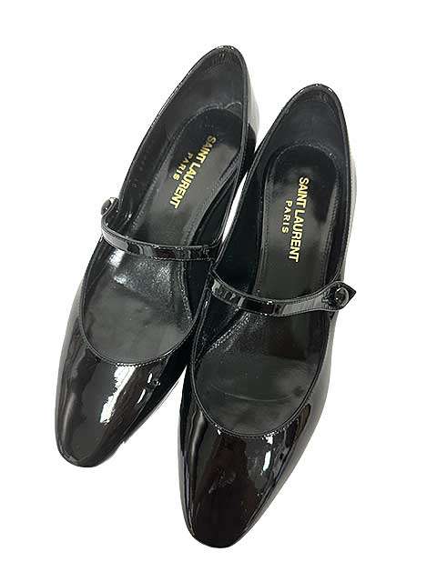 【中古】　SAINT LAURENT PARIS　サンローラン　靴　レディース　サイズ35ハーフ　ブラック　パンプス