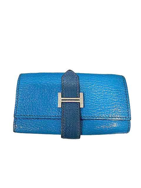HERMES 青色 レザー キーケース 楽天市場】エルメス 4連キーケース セリエ エプソン 黒 シルバー金具