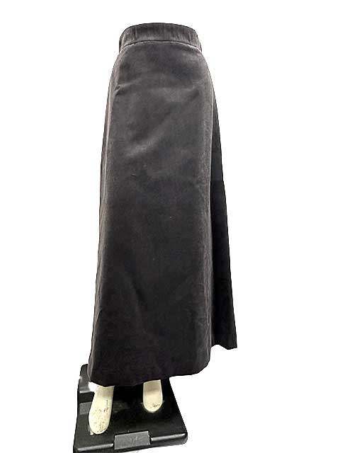 【中古】YUKI TORII ユキトリイ スコート ロング 天鵞絨 秋冬 レディース 赤銅色