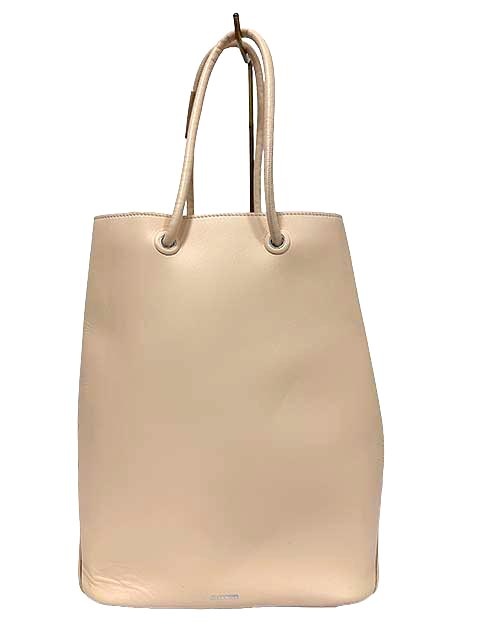 【中古】JIL SANDER ジルサンダー バッグ ハンドバッグ コンバーチブル レザー ピンクベージュ レディース|リサイクルブティックABC