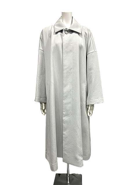 【中古】ISSEY　MIYAKE　イッセイミヤケ　ライトグレー　コート　日本製　2サイズ　Mサイズ