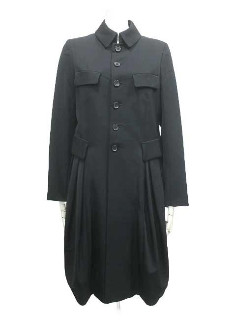 【中古】COMME des GARCONS コムデ給仕 厚地の外套 ロング 大きさS レディース  S9J017