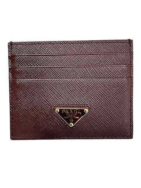 【中古】PRADA プラダ 小物 カード サフィアーノ 1MC025 レザー カードケース 牛革