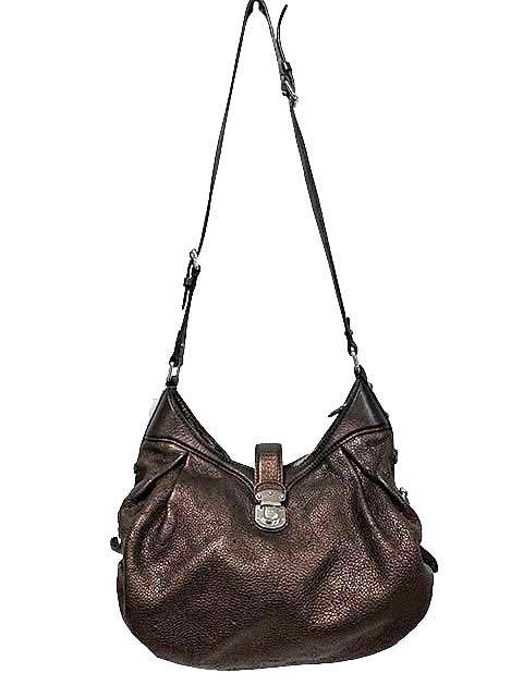 【中古】【難あり】LOUIS VUITTON ルイヴィトン ショルダーバッグ 赤銅色 モノグラムマヒナ