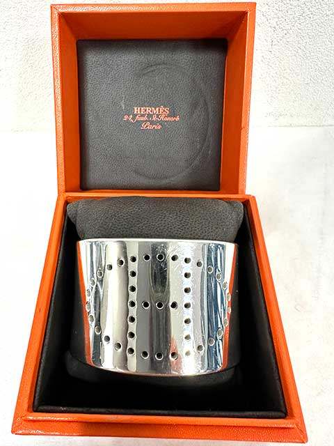 【中古】HERMES　エルメス　 バングル　エヴリン エクリプス　SV925 スターリングシルバー ブレスレット