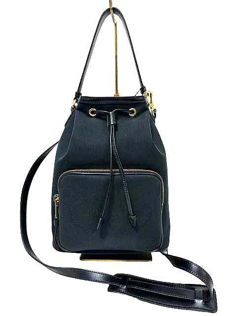 楽天市場】美品 プラダ PRADA レザー 巾着 2wayショルダーバッグ