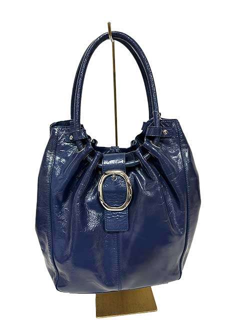 【中古】miss ashida ミスアシダ バッグ ハンドバッグ ブルー レディース