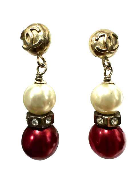 CHANEL シャネル アクセサリー ピアス ココマーク フェイクパール 04P レディース