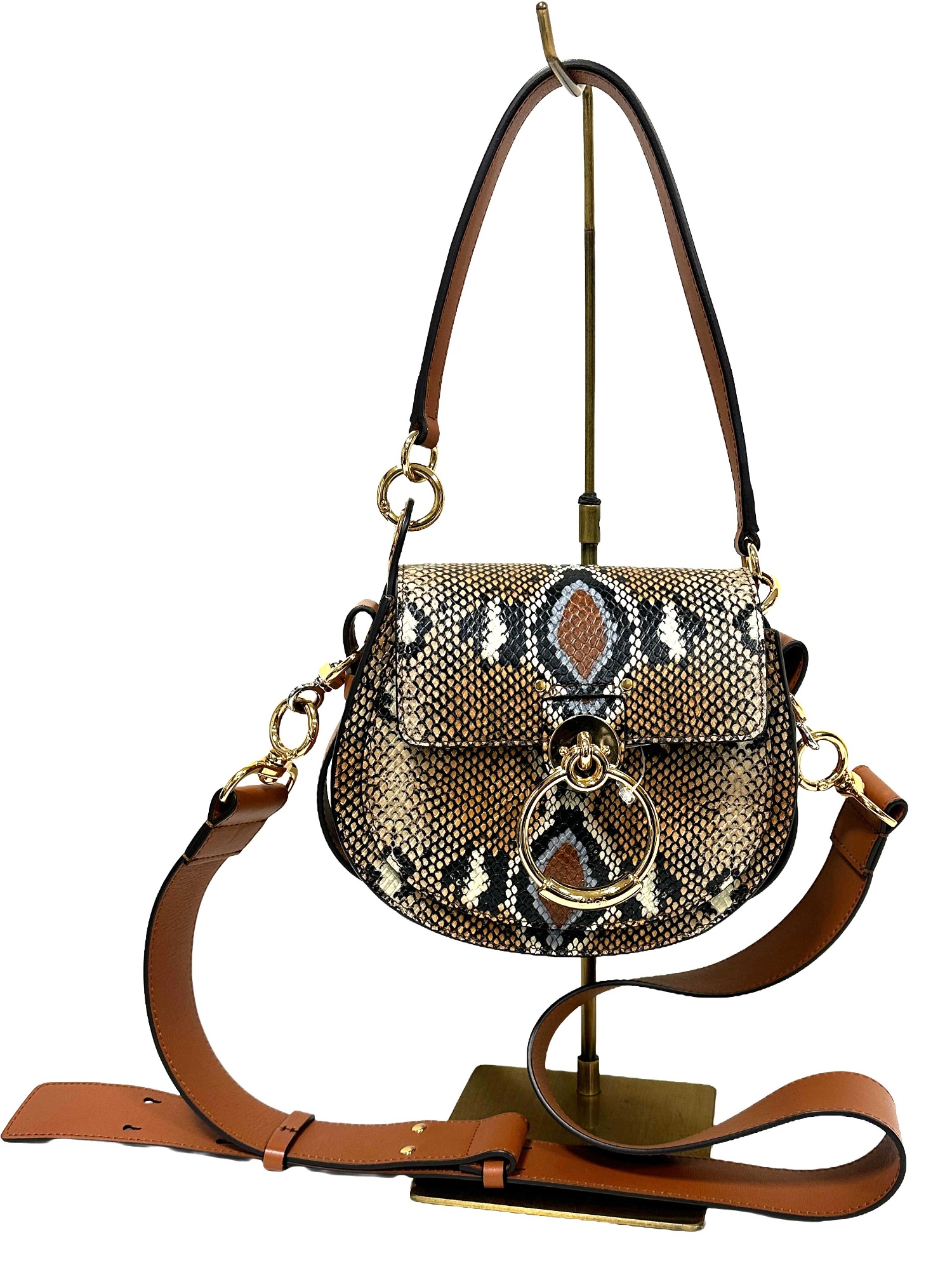 【中古】Chloe  クロエ パイソン型押し模範例 TESS 滅多にない品 必要経費228000円 押さえる模範例
