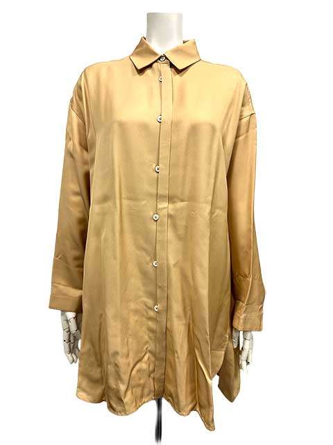 【中古】JIL SANDER ジルサンダー トップス シャツ ベージュ サイズ32 レディース