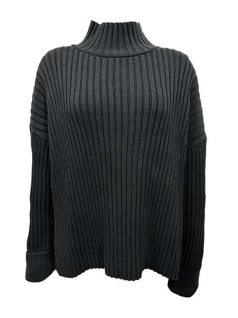 【中古】Ron Herman California　ロンハーマン カリフォルニア　長袖ニット　ブラック　XS　綿ニット　春秋ニット