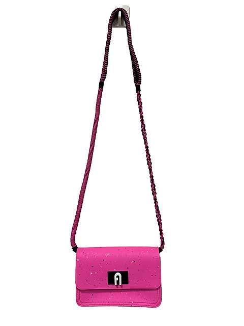 【中古】FURLA フルラ バッグ ショルダーバッグ ピンク ソフト ミニ クロスボディ トニ ピンク