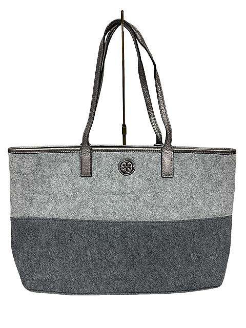 【未使用】【新古品】TORY BURCH トリーバーチ トートバッグ グレー ファブリック 7953102126 秋冬|リサイクルブティックABC