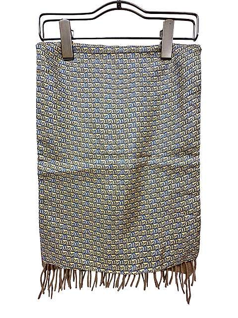 【中古】Salvatore Ferragamo サルバトーレフェラガモ 小物 ストール シルク 総柄 カシミア