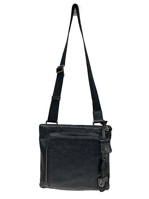 【中古】Dolce&Gabbana　ドルチェ&ガッバーナ ショルダーバッグ　black　レザー　本革　ユニセックス　メンズ