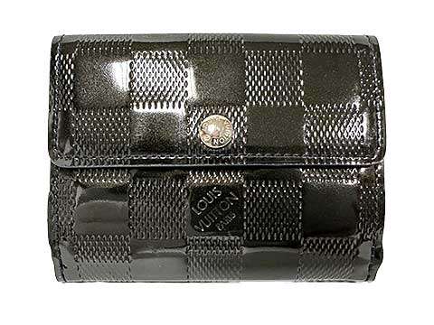 【中古】 LOUIS VUITTON  ルイヴィトン コインケース ラドロー M92134 ダミエヴェルニ 名刺入れ 歌留多入れもの 御釣り入れ メンズ  難あり バッグ・小物・ブランド雑貨-財布・ケース-レディース財布