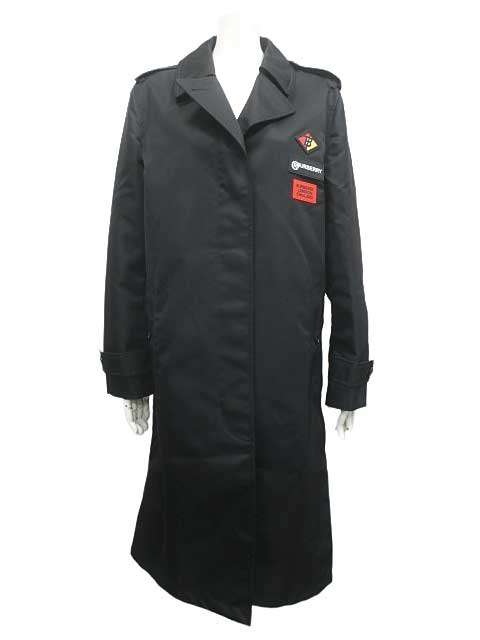 【中古】BURBERRY　バーバリー　コート　ブラック　IT40　UK8　長袖コート　バーバリージャパン｜リサイクルブティックABC 51,480円