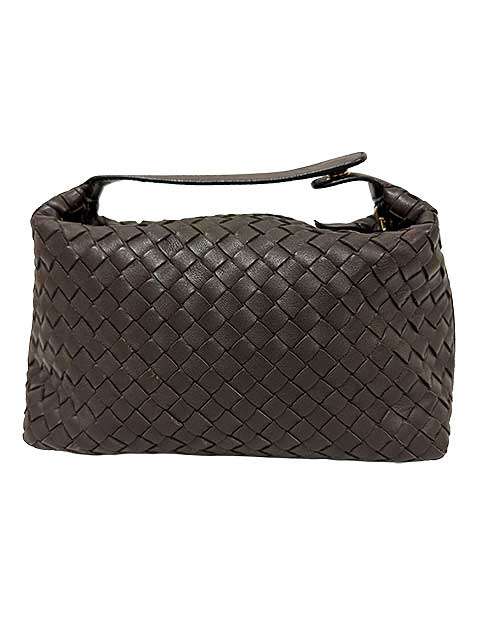 【中古】【美品】BOTTEGA VENETA ボッテガヴェネタ ハンドバック 暗然たる赤銅色 ヴィンテージ 合切袋
