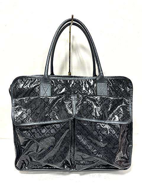 【中古】GHERARDINI  ゲラルディーニ  トートバッグ  ハンドバック  ソフティ SOFTY  黒いこと ラメ 光輝あり