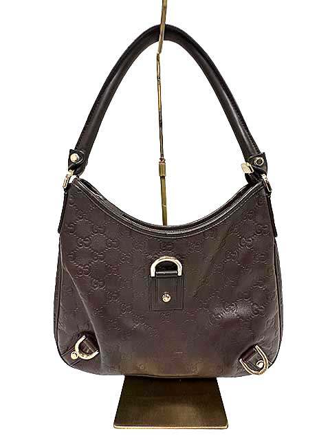 【中古】GUCCI グッチ アビーグッチシマレザーショルダーバッグ 130738 GG柄 ワンショルダーバッグ|リサイクルブティックABC