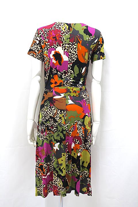 楽天市場 中古 Max Mara マックスマーラ ワンピース レディース 半袖 マルチカラー カシュクール サイズ40 リサイクルブティックabc