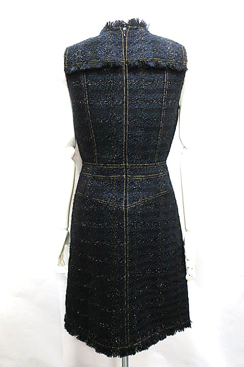 楽天市場 中古 Tory Burch トリーバーチ ワンピース レディース ツイード ノースリーブ サイズ2 Sサイズ リサイクルブティックabc