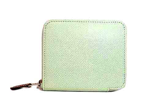 【中古】【美品】エルメス HERMES シルクイン コンパクト EN LIBERTE アンリベルテ コインケース ヴォーエプソン レザー ヴェールフィズ カシス U刻印 箱付｜リサイクルブティックABC