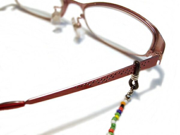楽天市場 メガネチェーン ヒモ金具 黒 白 ２ヶ１セット アクセサリーパーツ 眼鏡 アクリル ゴム メール便対応 ワールドパーツ レ ベスト
