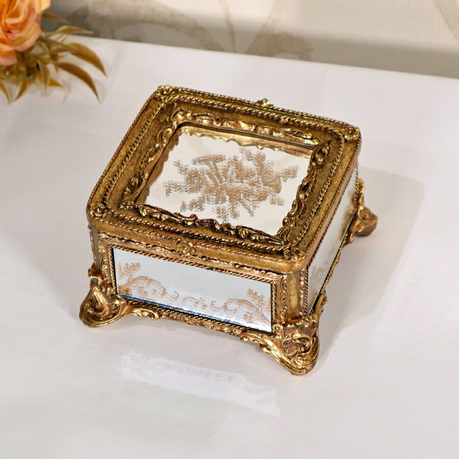 楽天市場】ラウンド型小物入れ グリーン アンティーク おしゃれ