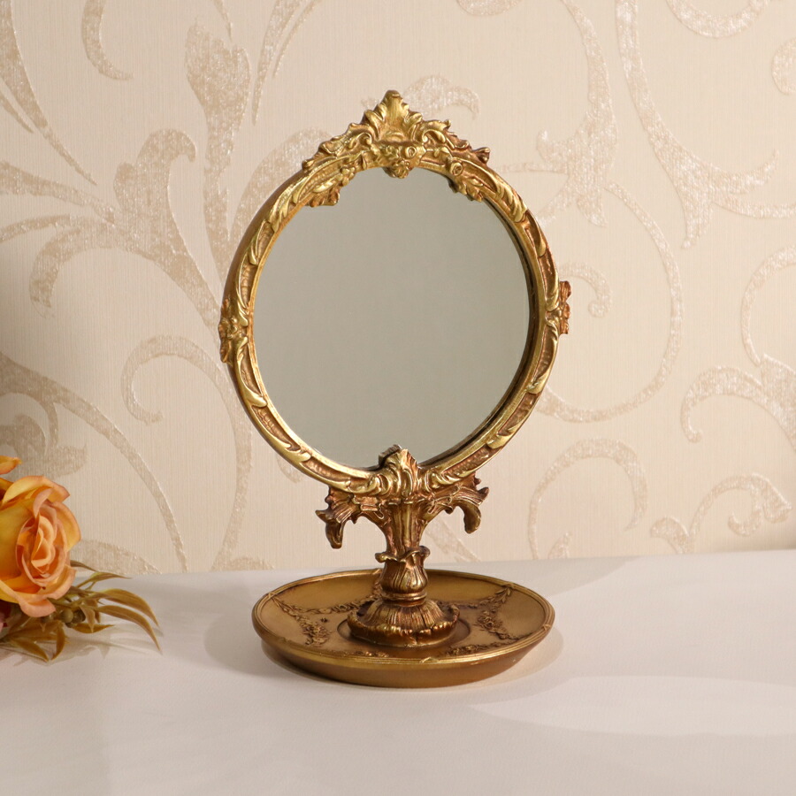 [mrrj1007] アンティーク　スタンドミラー ゴールド mrrj1007] アンティーク スタンドミラー ゴールド mrrj1007