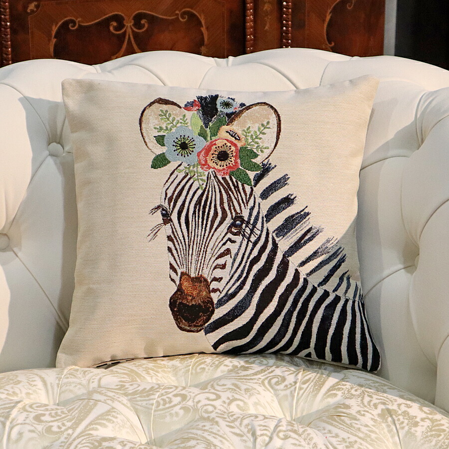 楽天市場】ポルトガルジャガード クッションカバー ベル 45×45