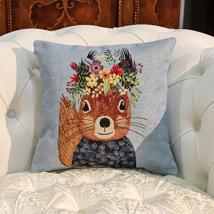 ポルトガル製ウールクッションカバー ポルトガルジャガードクッションカバー | Michi