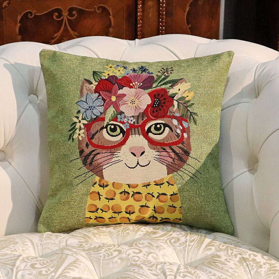 楽天市場】ティッサージュ アールドリス クッションカバー モンサン