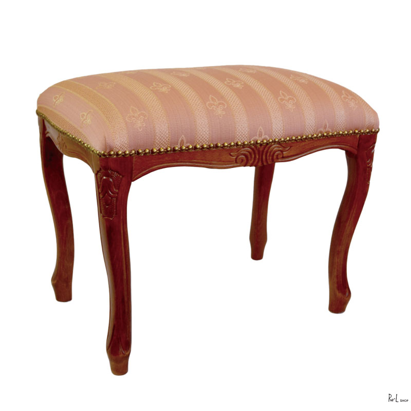 イタリア製 スツール チェア 椅子 猫脚 腰掛け ピンク ストライプ 楽天市場】イタリア製 猫脚スツールM 茶脚 ピンクストライプ