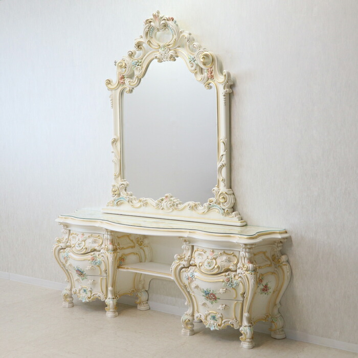 GMIK102A○イタリア クラシック シャビーシック エレガント ロココ調 楽天市場】SILIK シリック コンソールキャビネットクラシック