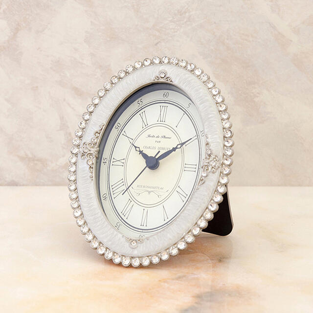 アンティーク調【両面時計】ステーションクロック スタンド時計 ホワイト 楽天市場】ステーションクロック ハンギング 2色より選択両面