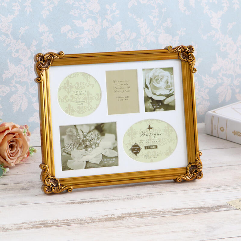 楽天市場】バロックフォトフレーム アンティークゴールドフォト
