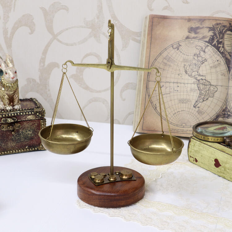 アンティーク　真鍮　秤／スケール 楽天市場】スケール 天秤 秤 ブラウン 真鍮 ブラス アンティーク