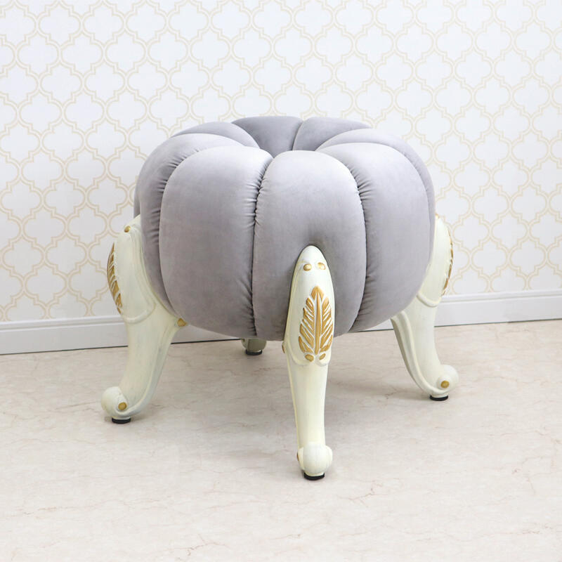【修理が必要です！！】パンプキンスツール スツール パープル　紫　 猫脚 220910-006-page2.jpg