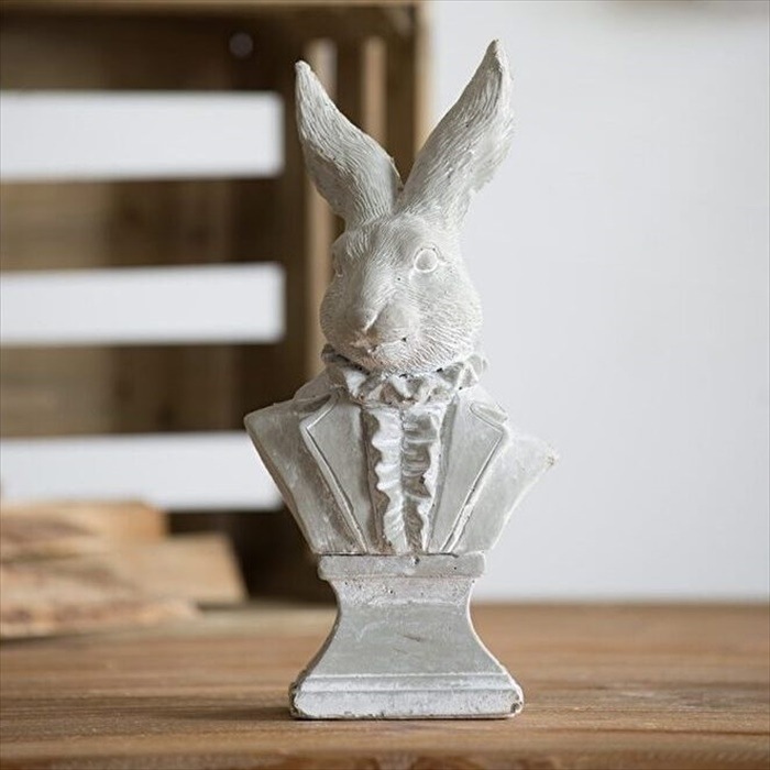 クーポン対象外 ガーデンオブジェ ラビットガーデン アンティーク モダン インテリア ウサギ オブジェ オーナメント プレゼント ディスプレイ ショップ おしゃれ かわいい うさぎ 飾り 庭 置物 胸像 兎 動物 玄関 北欧 送料無料rerb