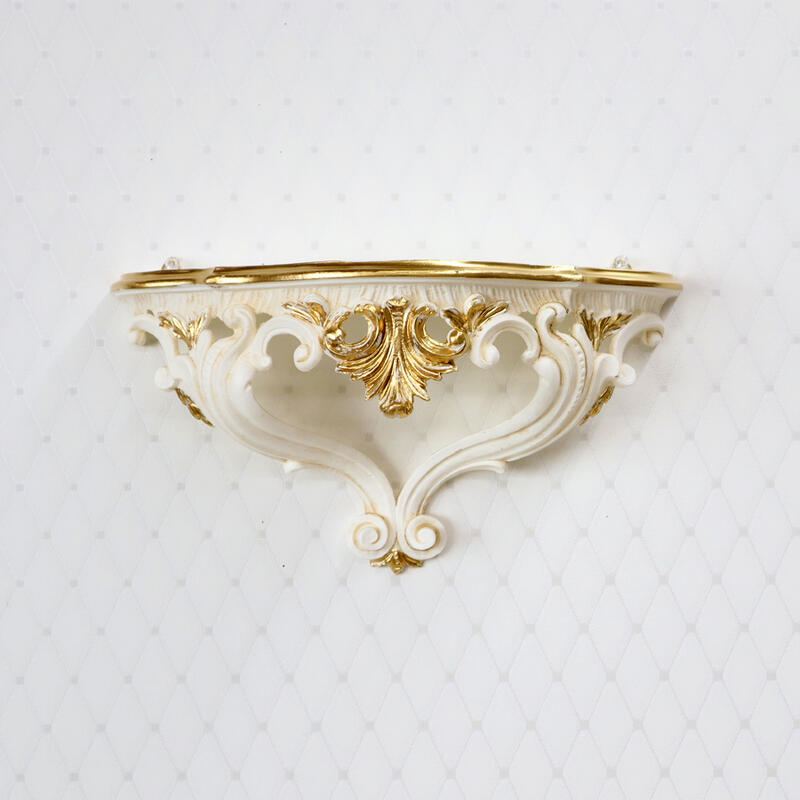 イタリア製　壁掛け コンソール 2個セット　棚　装飾　ゴールド　インテリア 楽天市場】イタリア製 壁掛けコンソール ゴールドデコレーション