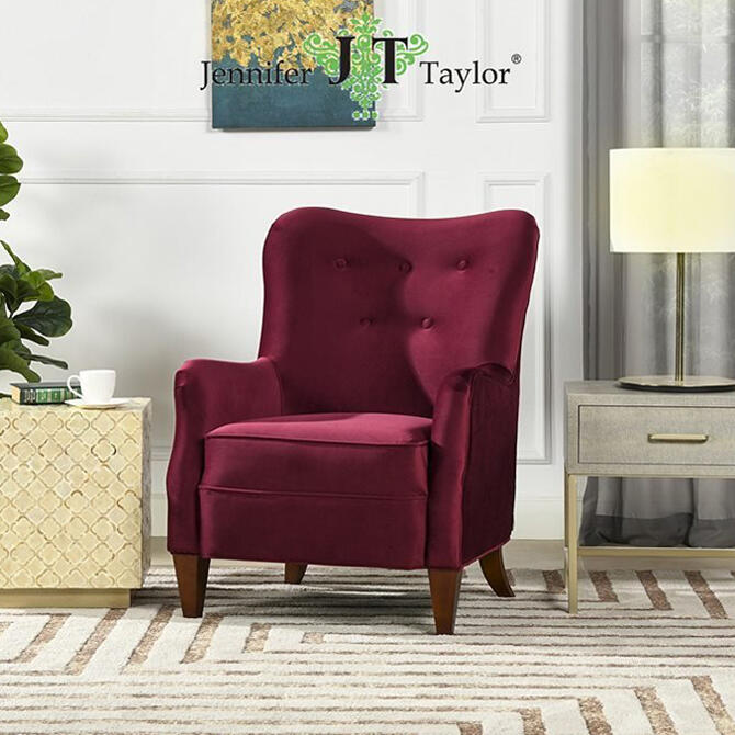 ジェニファーテイラー 1Pソファ Velours Jennifer Taylor チェア ソファ ベロア ファブリック インテリア ショップ ギフト プレゼント おしゃれ かわいい 一人掛け 一人用 椅子 布 玄関 北欧 送料無料 RE33161AC 78,650円