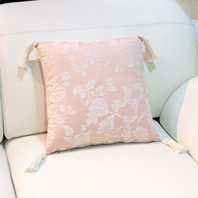 楽天市場】タッセル クッション 45cm ピンク クッション ヘアルーム