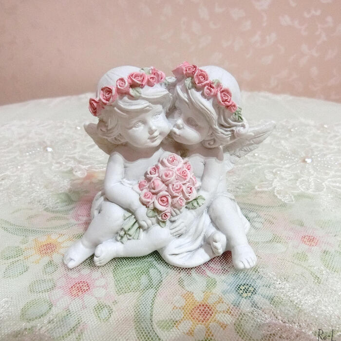 楽天市場】ローズエンジェル 壁飾りエレガント ローズ バラ ホワイト