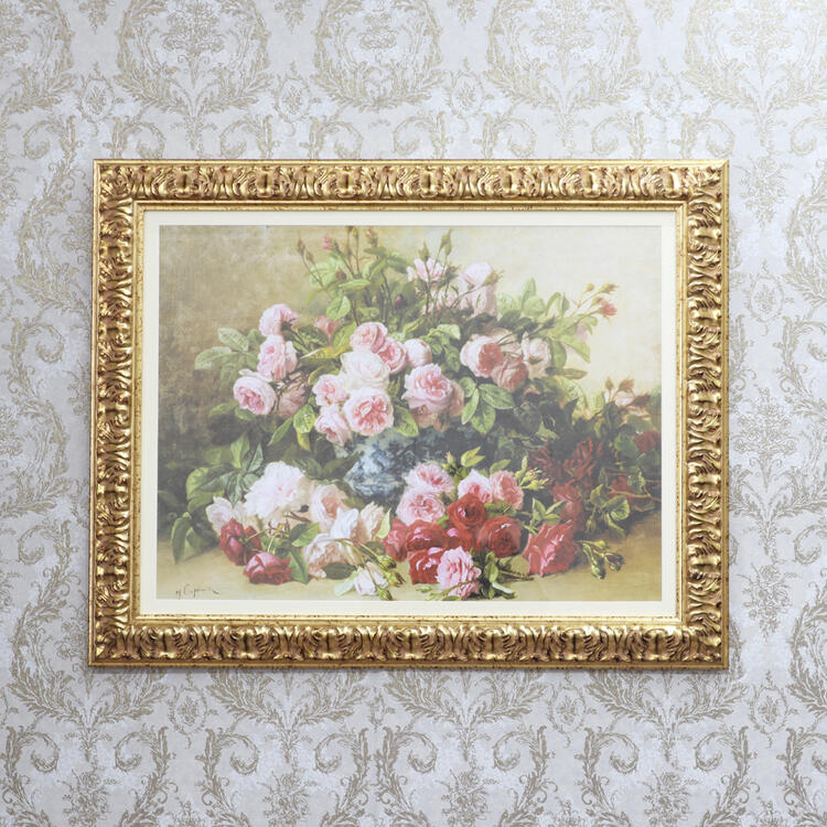 アートボード ショップ 壁飾り イタリア製のゴージャスなアートフレーム おしゃれ クラシック インテリア アートパネル アートボード アート 壁紙 装飾フィルム リエルショップ 輸入雑貨 楽天カード分割 アンティーク ローズ イタリア製 インテリア カフェ
