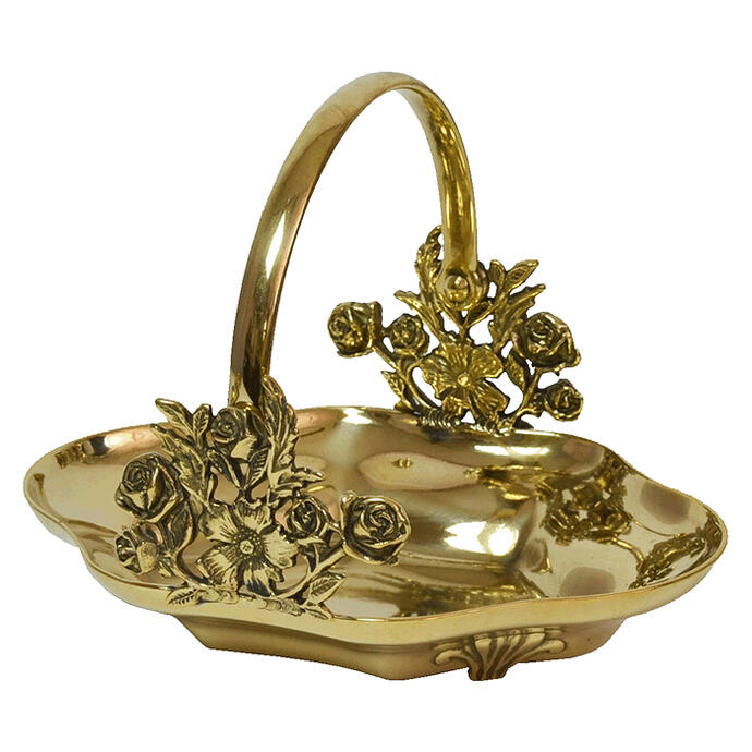 楽天市場】真鍮製 アンティーク 小物入れシルバー トレイ トレー