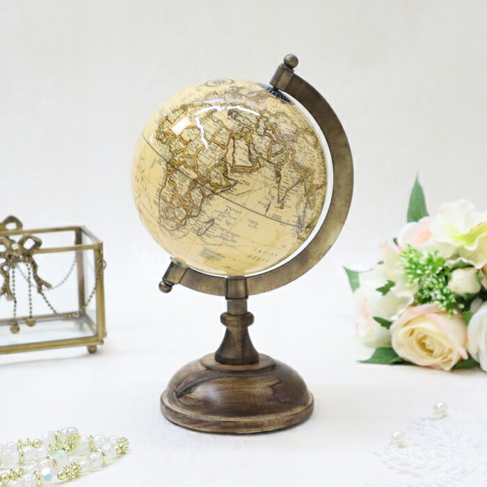 楽天市場】アンティーク 地球儀インテリア オブジェ クラシック
