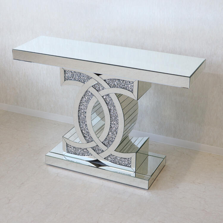 楽天市場 ミラーコンソール Aモダン ゴージャス コンソール カフェ エステ サロン ショップ スリム インテリア ディスプレイ オブジェ おしゃれ かわいい 北欧 玄関 置物 壁 飾り棚 店舗用 送料無料rekz8 Mf1047ch Re Lshop リエルショップ