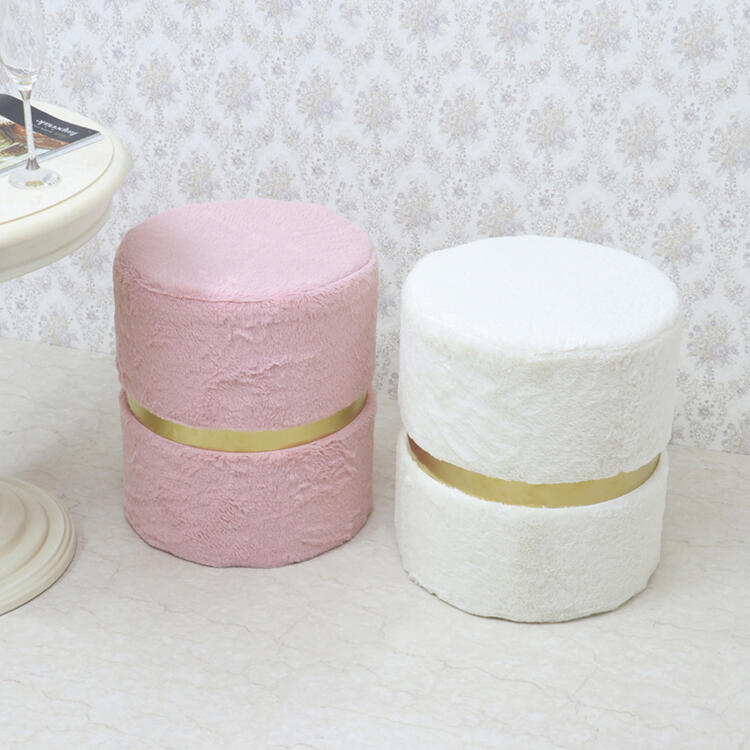 楽天市場】マカロンスツール センターゴールドライン 2色より選択