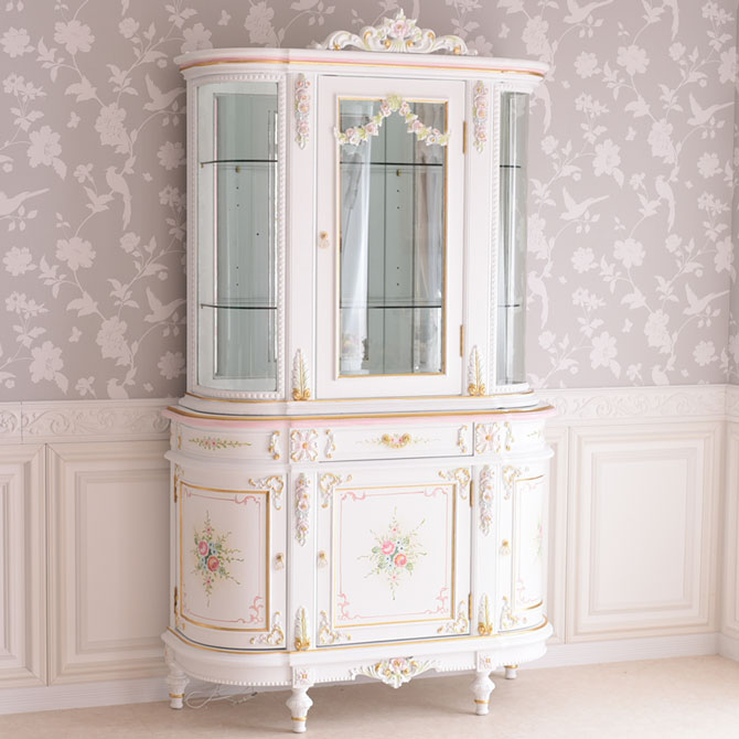 美品　高級ロココ調　姫系　サルタレッリ/ベルサイユ/ チェスト、テレビボード 楽天市場】サルタレッリ ヴェルサイユ 3ドア キャビネット 正規